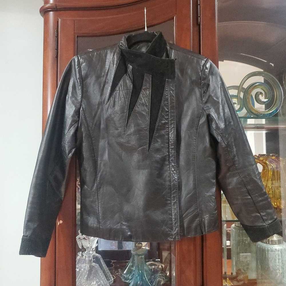 Wilson Genuine Leather Jacket black size 6 - image 7