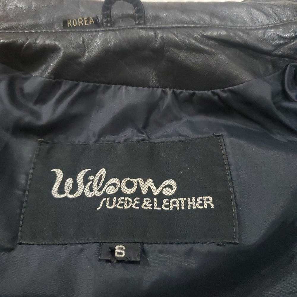 Wilson Genuine Leather Jacket black size 6 - image 8
