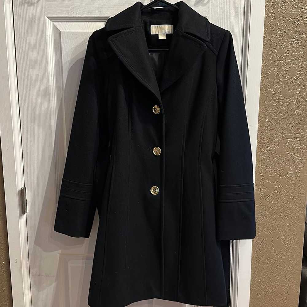 Michael Kors Black Wool Belted Coat Wmn Sz 4- Lik… - image 4
