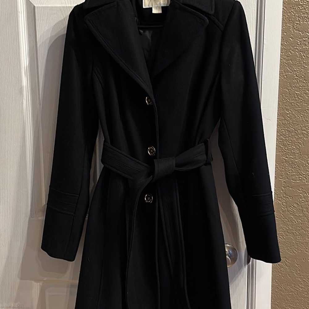 Michael Kors Black Wool Belted Coat Wmn Sz 4- Lik… - image 5