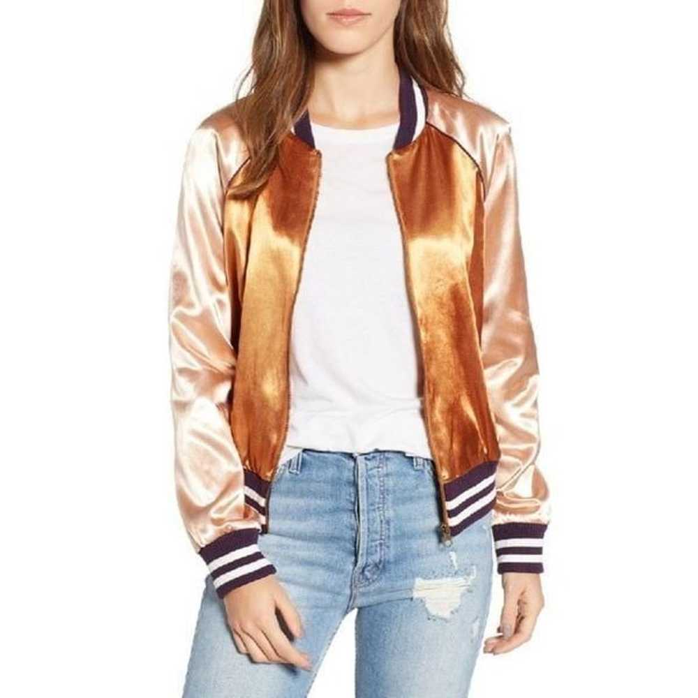 MOTHER The Letterman Zip Bomber Jacket Two Sides … - image 10