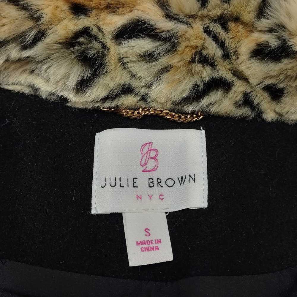 JB Julie Brown Black Acrylic Wool Blend Animal Fa… - image 11