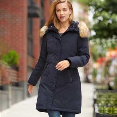 Vince camuto navy down parka