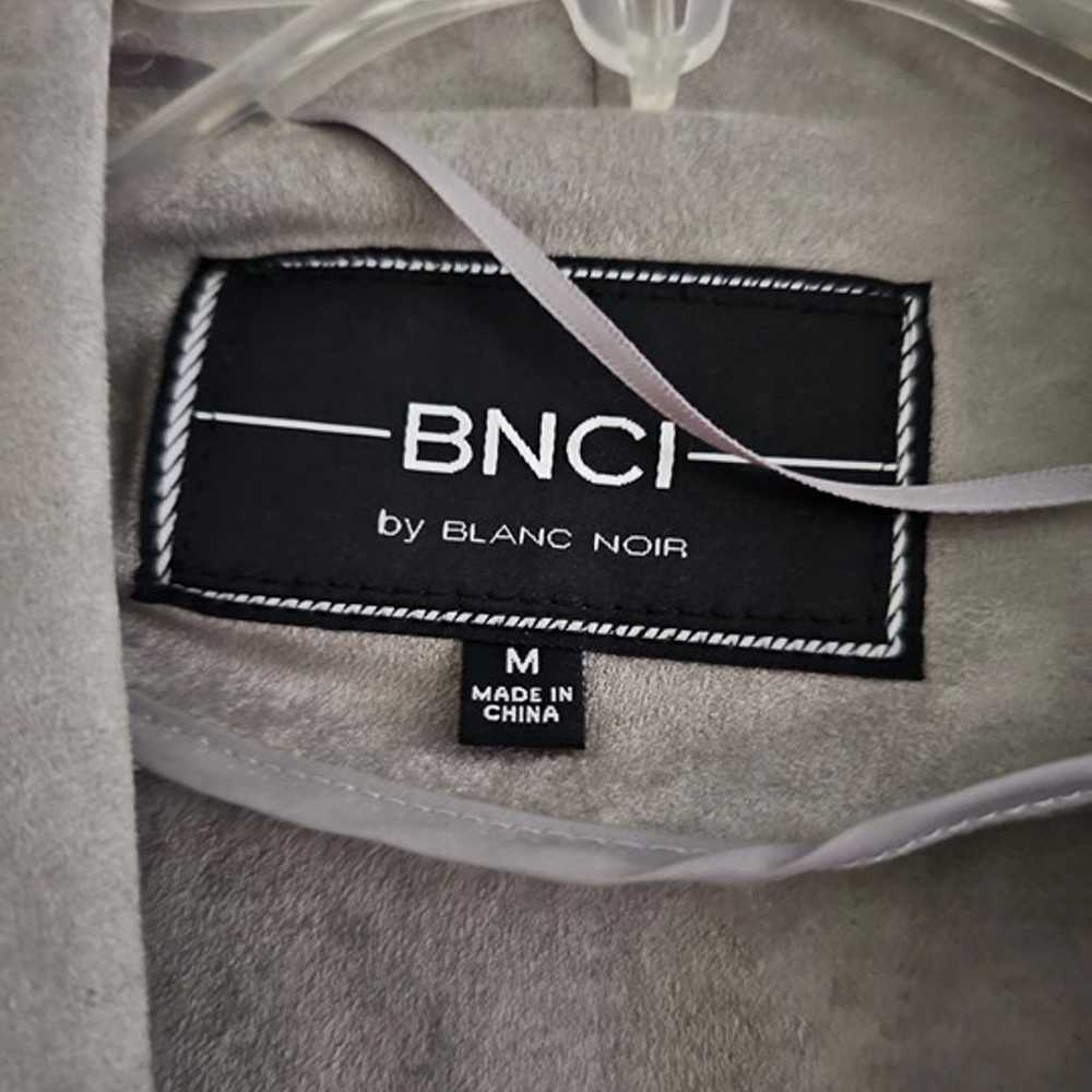 BNCI by Blanc Noir Soft Suede Gray Jacket - MEDIU… - image 3