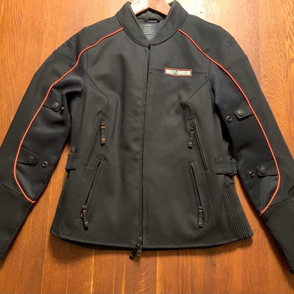 Harley Davidson Womens Warm Black Nylon Jacket Sa… - image 1