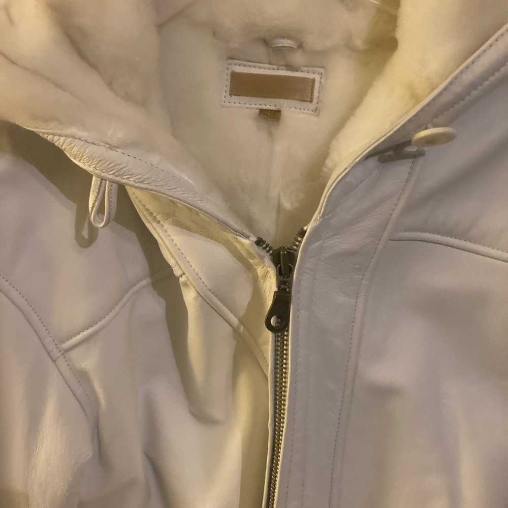 White leather size L Wilson’s Leather ladies jack… - image 3