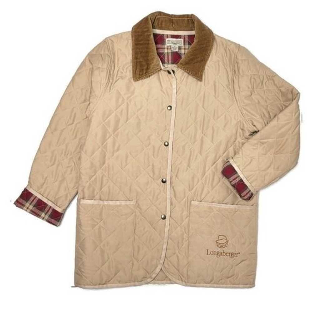Longaberger homestead quilted plaid lined jacket … - image 1