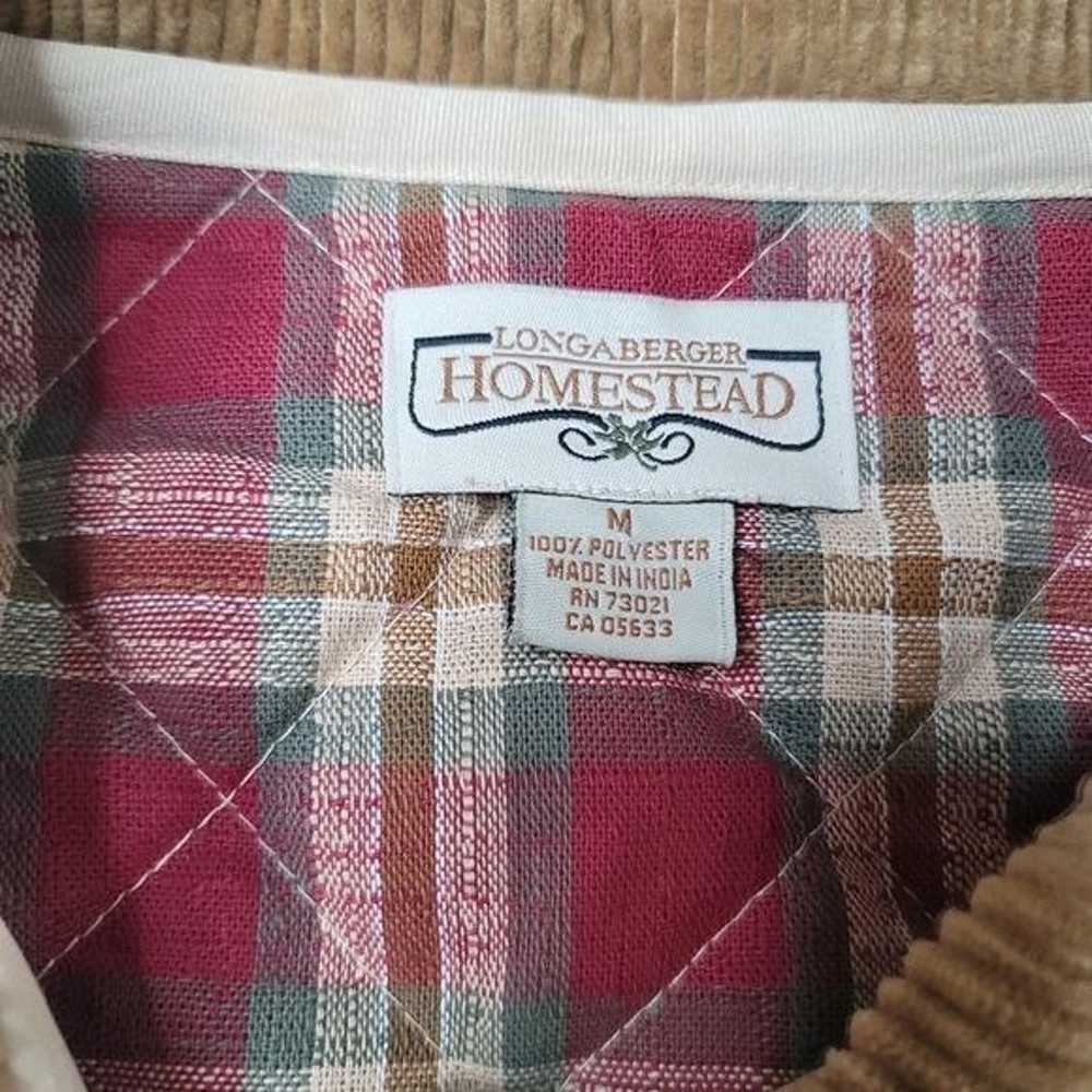 Longaberger homestead quilted plaid lined jacket … - image 7
