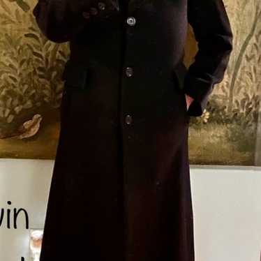 Marvin Richards  Auth Camelhair Classic Black Coat