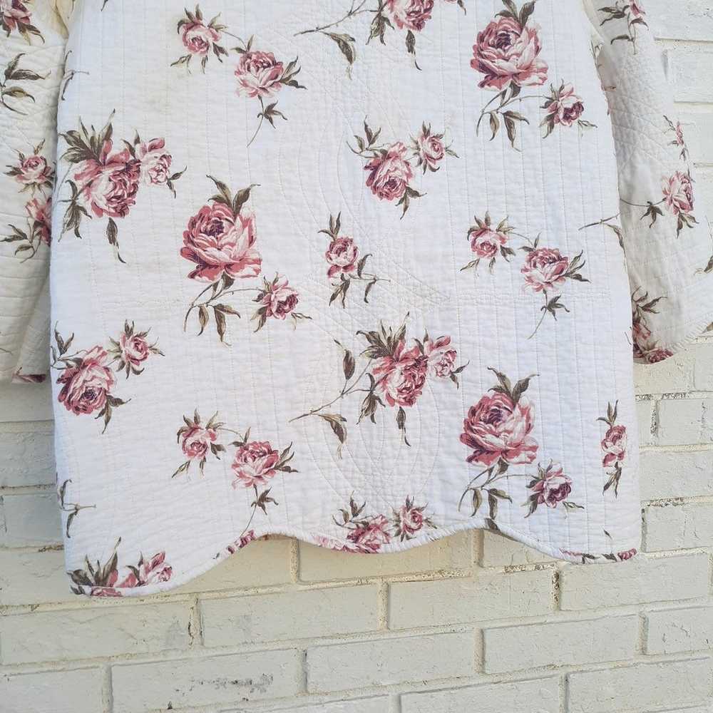 Quilted Jacket Handmade Cottage Core Floral - image 8