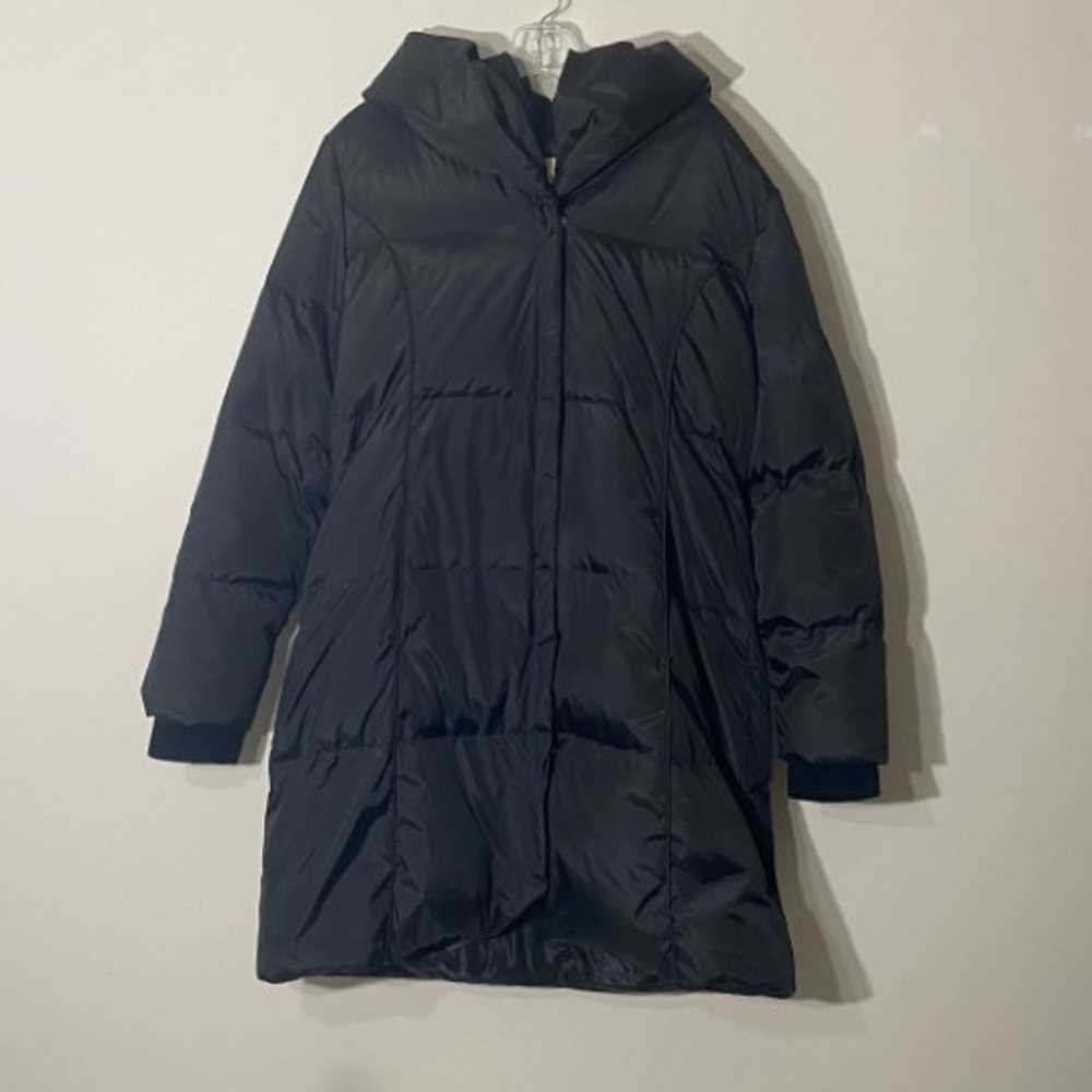 New Michael Kors Hooded Quilted Down Coat Black S… - image 1