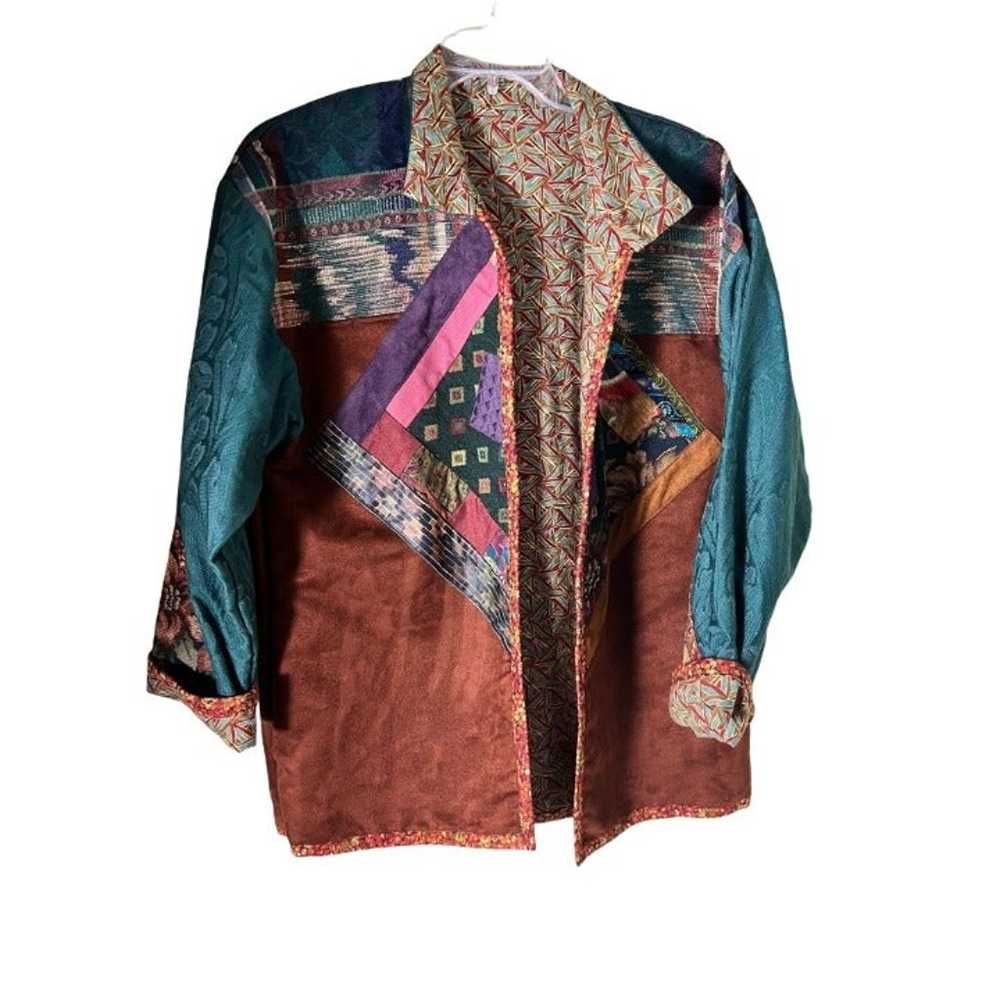 Quilted jacket rare one of a kind bohemian southw… - image 1