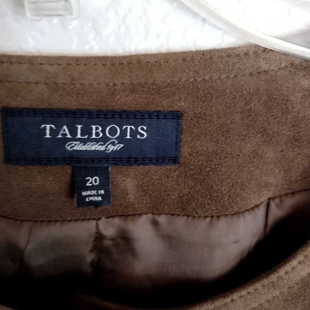 Talbots Jacket Women Suede Leather Long Sleeve To… - image 3