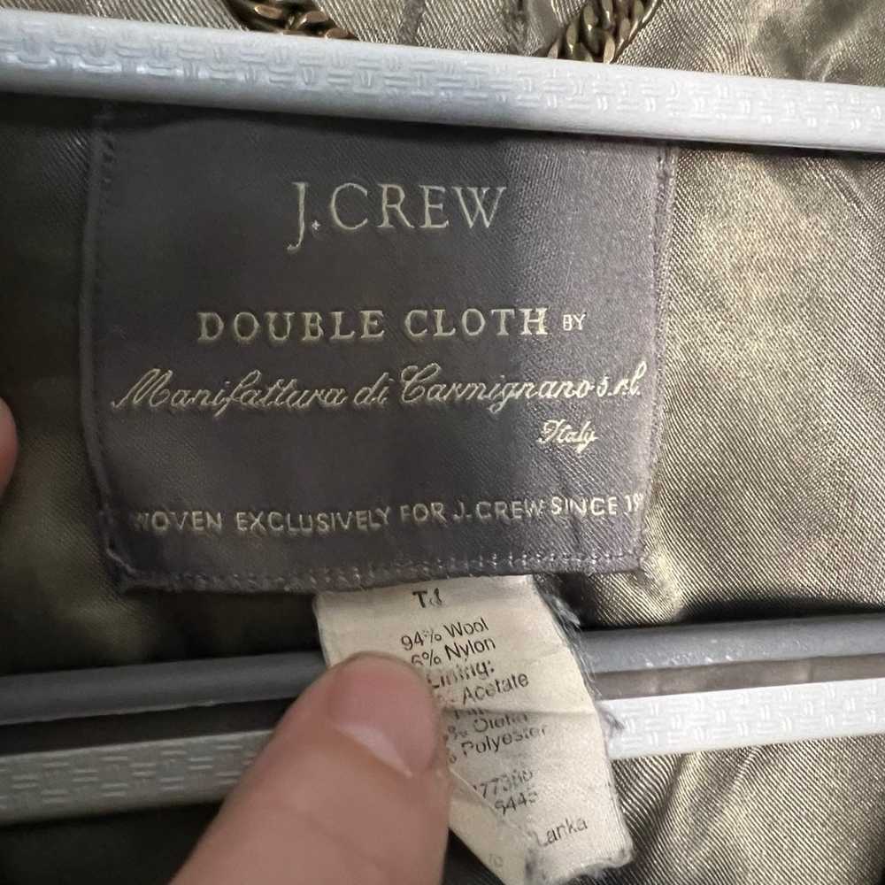 J.Crew Double Cloth made in Italy green coat - image 2