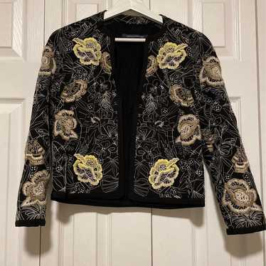 French Connection Embroidered Jacket sz 0