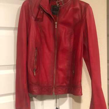 Red Italian Leather Jacket