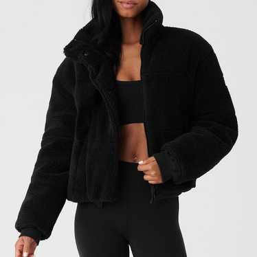 ALO YOGA Fleece Sherpa Snow Angel Puffer Jacket B… - image 1