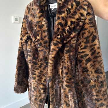 Vintage Calvin Klein cheetah / Animal print fur co