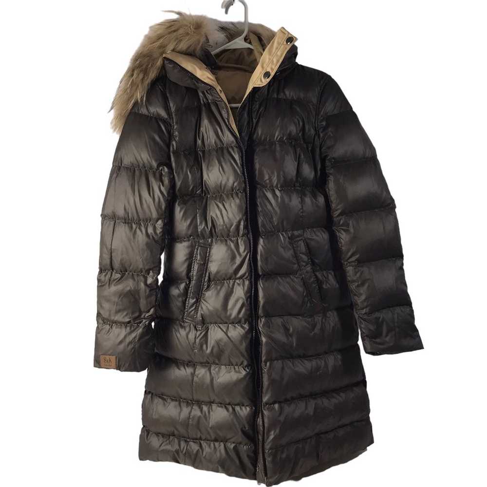 Soia & Kyo reversible Down coat with fur collar -… - image 2