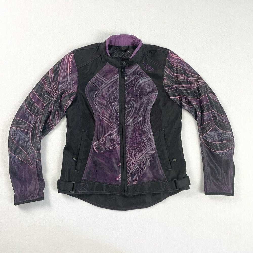 Harley Davidson Purple Mesh Biker Riding Gear Jac… - image 1