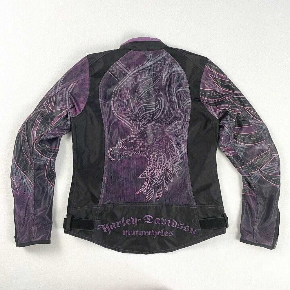 Harley Davidson Purple Mesh Biker Riding Gear Jac… - image 2