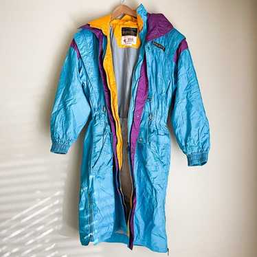 Vintage 80s Descente Long Ski Coat Jacket