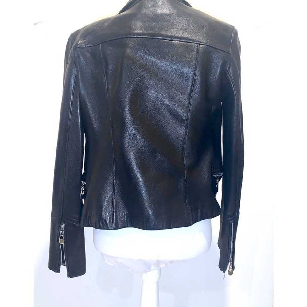 Amazone Paris black leather jacket. - image 3