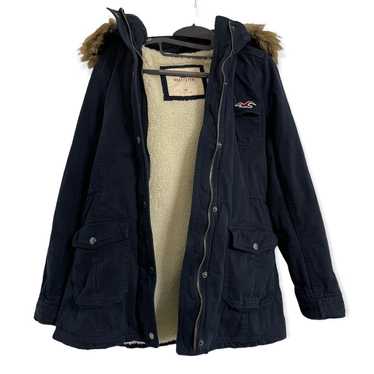Hollister sherpa lined coat