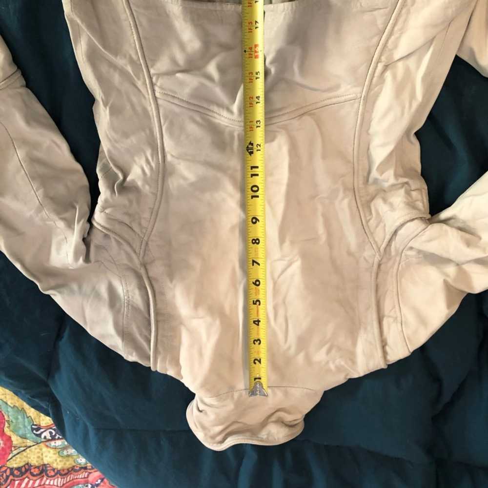 Doma Leather Jacket, Cream, Medium - image 6