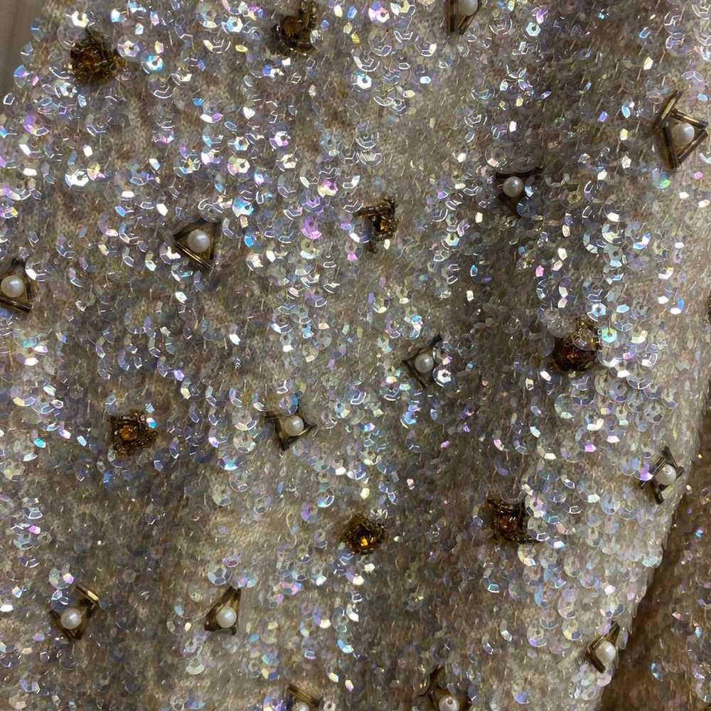 Valentina Vintage Sparkling Shiny Bedazzled Midi … - image 5