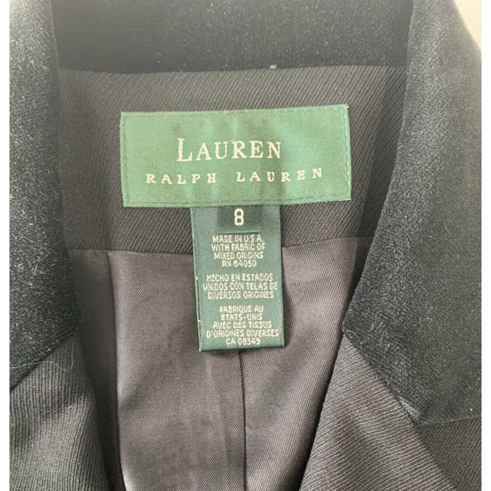 Lauren Ralph Lauren Black Wool velvet Equestrian … - image 3