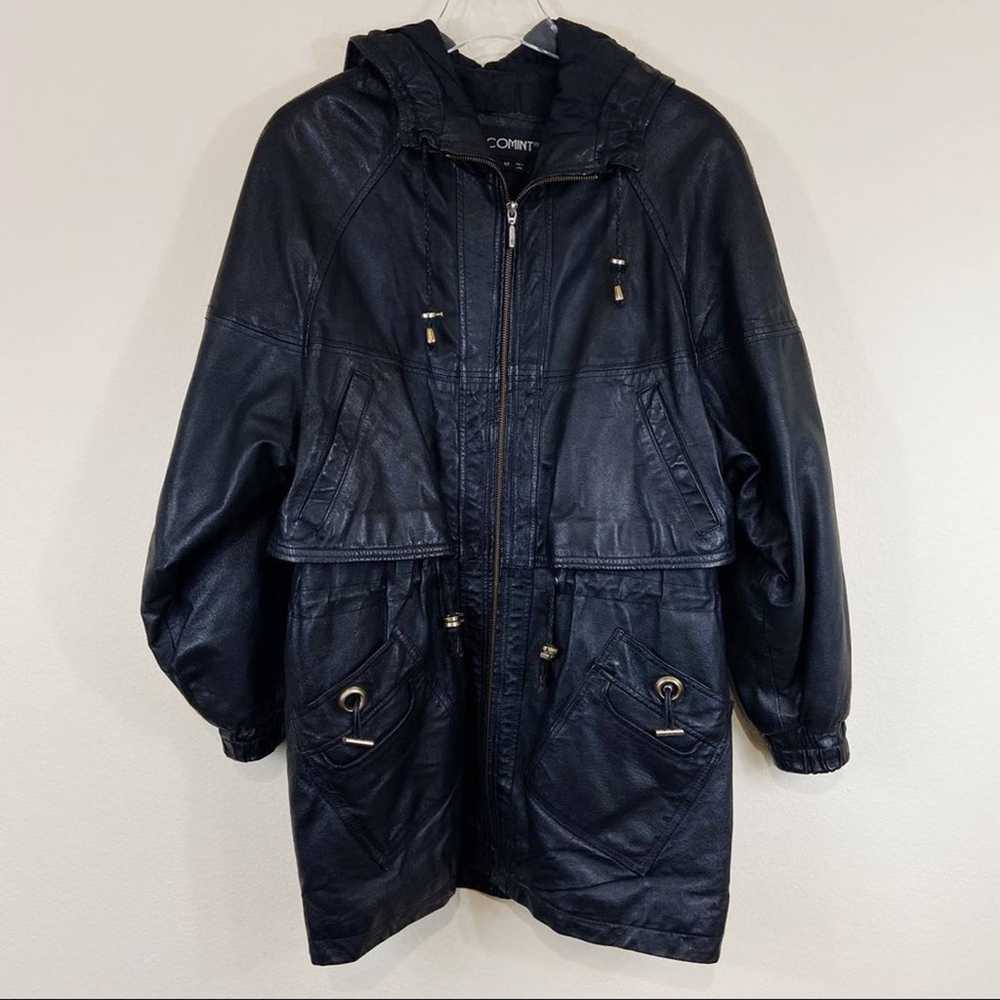 1980’s Vintage COMINT Leather Jacket - image 1