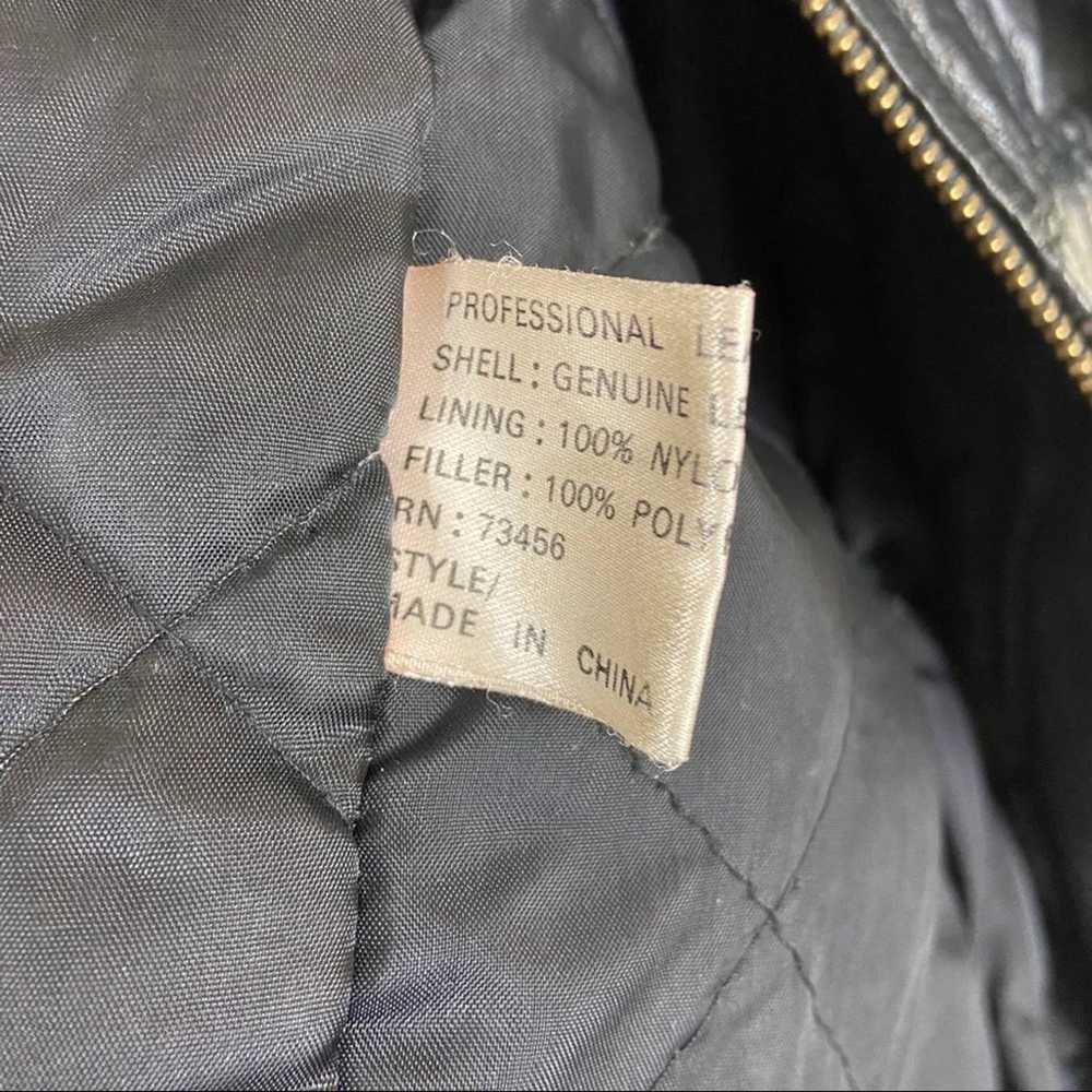 1980’s Vintage COMINT Leather Jacket - image 6