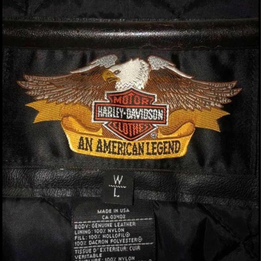Harley Davidson -Leather Jacket- women's - image 2