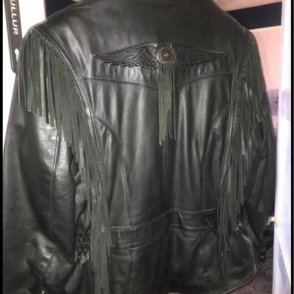 Harley Davidson -Leather Jacket- women's - image 3