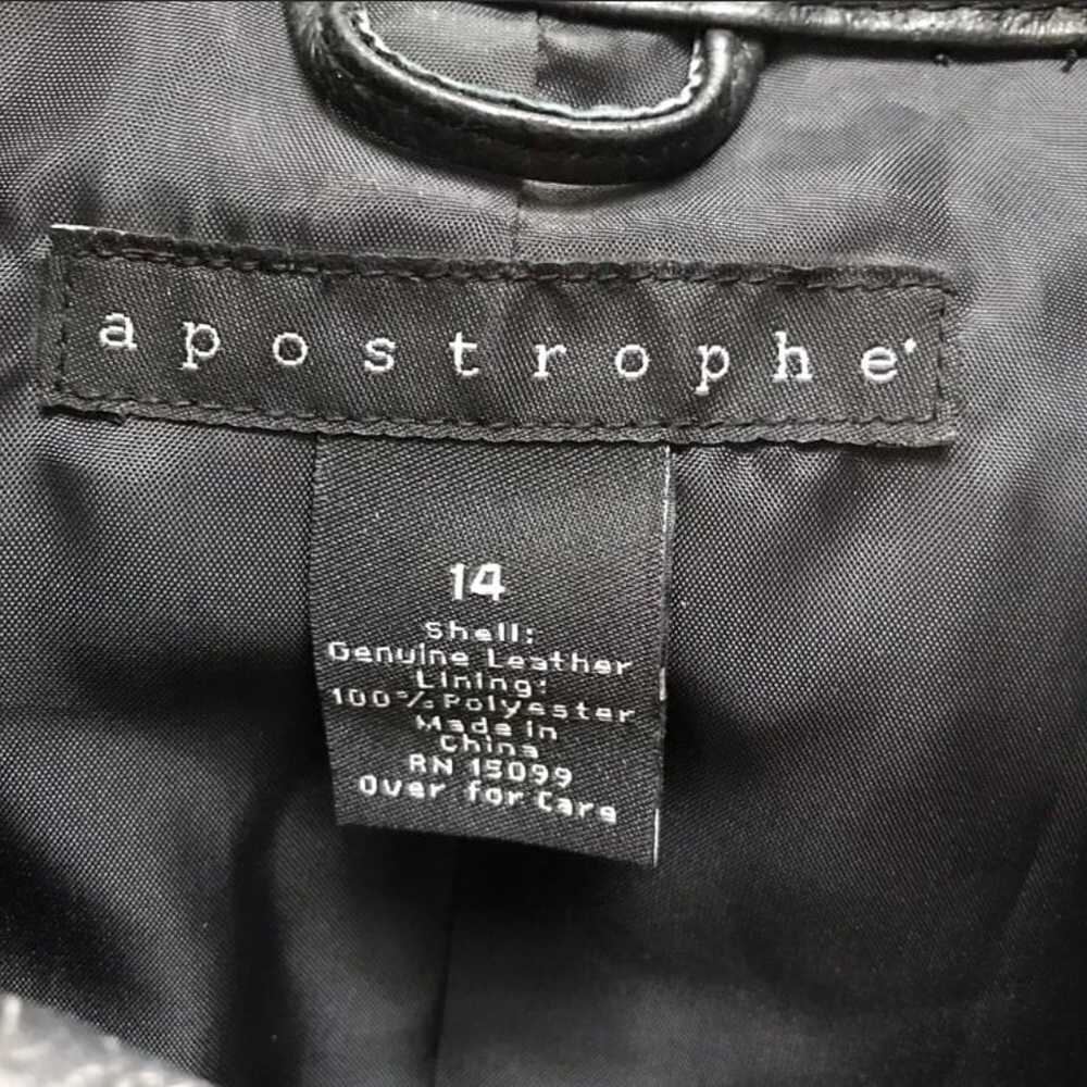 NWOT Apostrophe crocodile print leather jacket - image 5