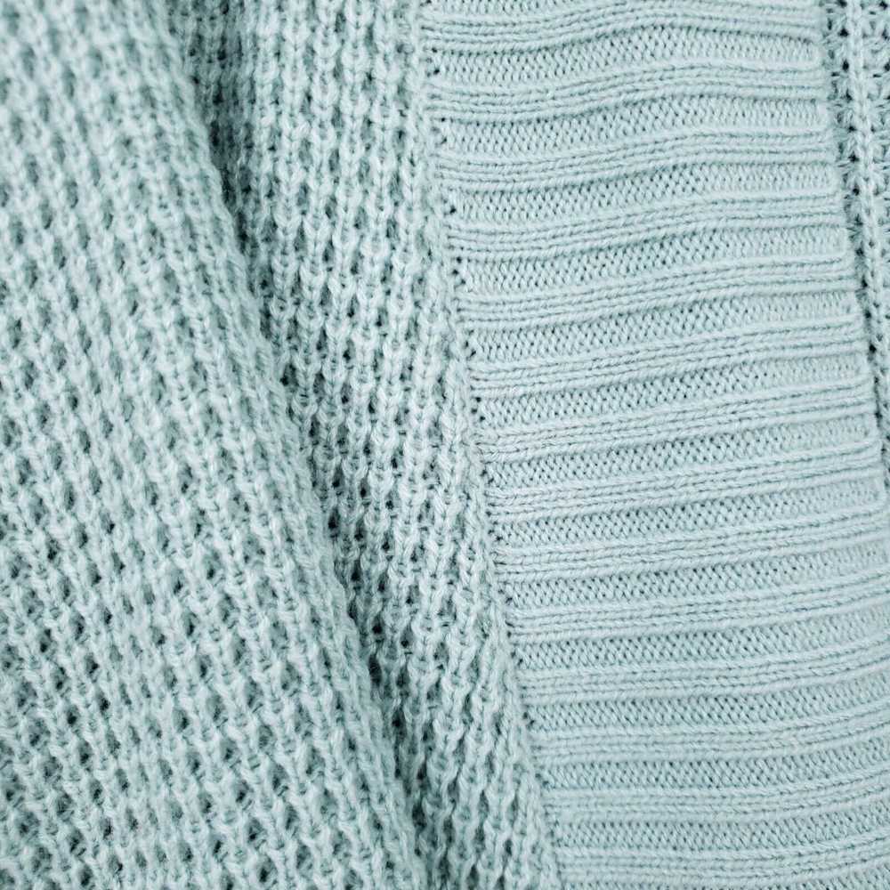 Vintage Zesica Sweater 2XL Blue Cardigan Open Fro… - image 3