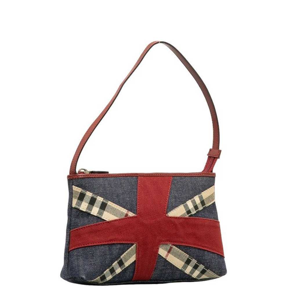 Burberry Burberry Burberry Denim Check Pouch Mini… - image 2