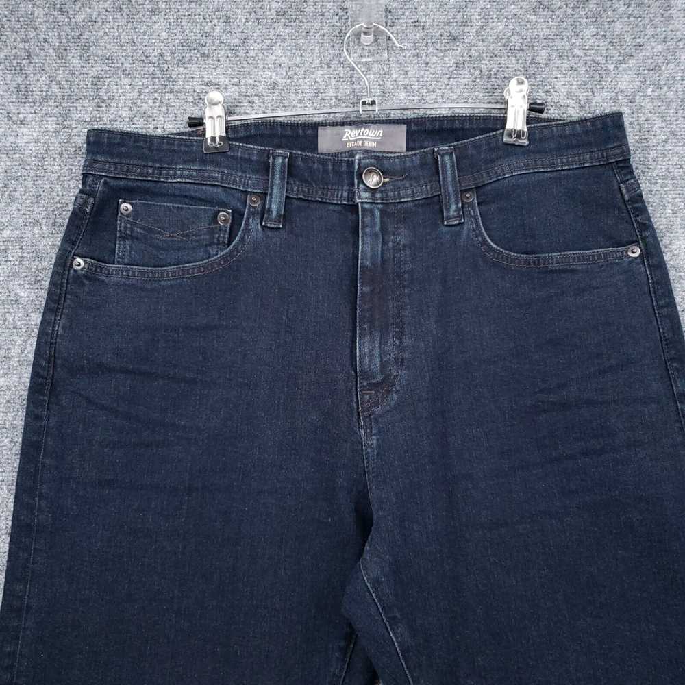 Vintage NEW Revtown Automatic Jeans Men 35x32 Blu… - image 3