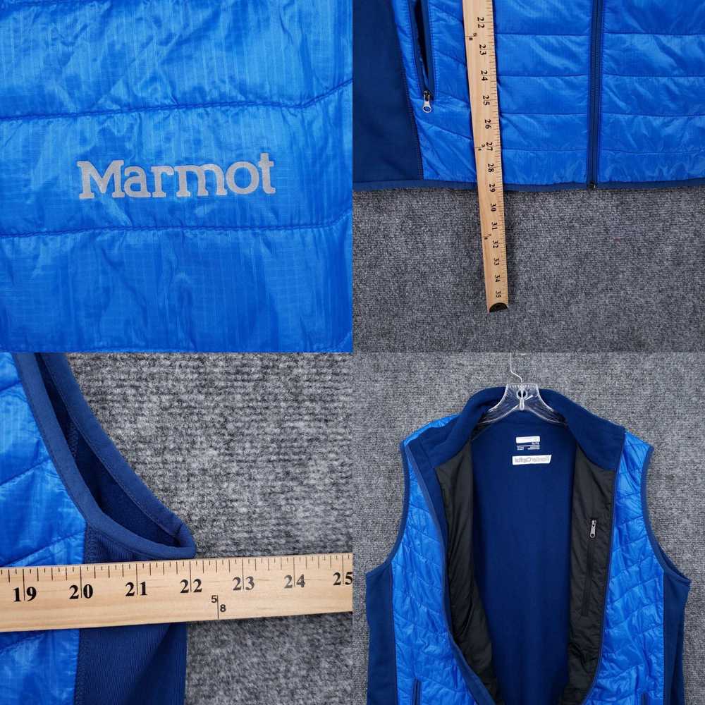 Marmot Marmot Vest Mens XL Blue Variant Hybrid Fu… - image 4