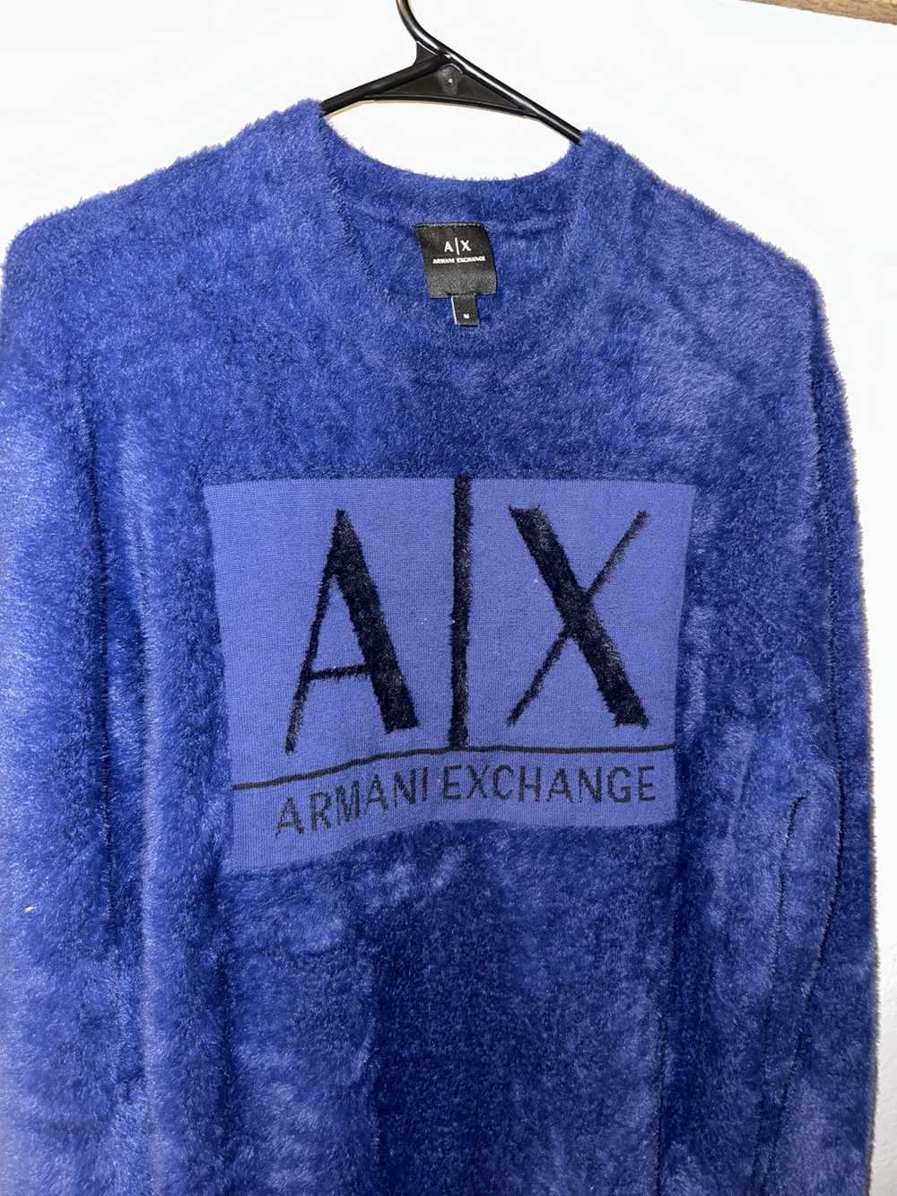 Armani Exchange Blue Fur Armani Exchange Pullover… - image 2