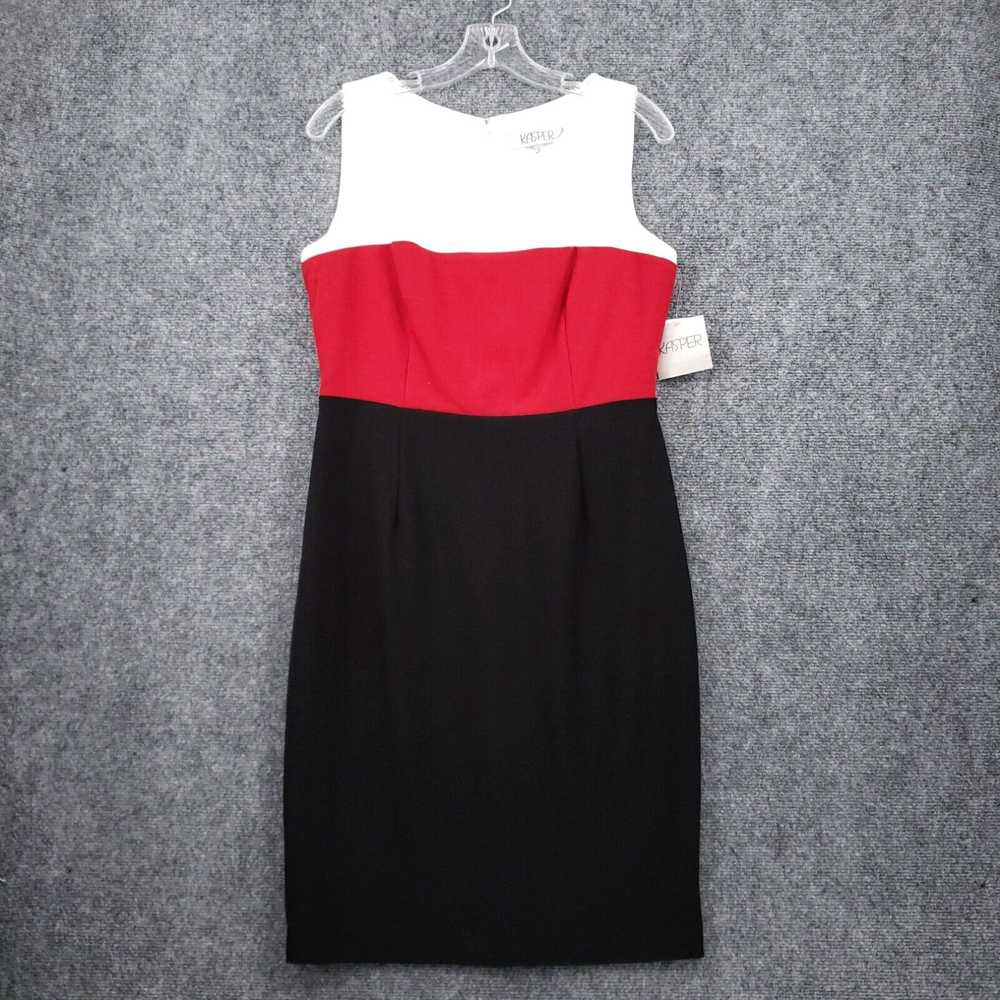 Kasper NEW Kasper Dress Womens 6 Small Red Black … - image 1