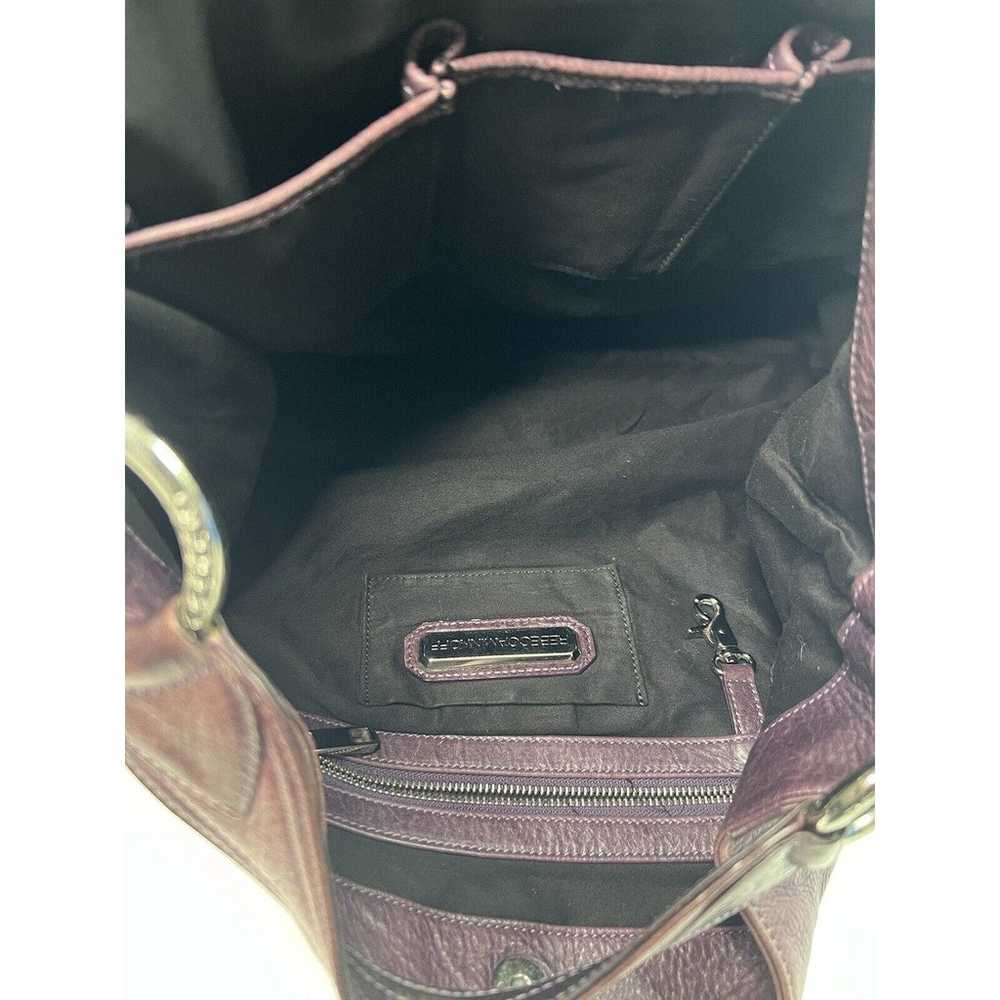 Rebecca Minkoff Nikki Hobo Bag Purple Leather Mag… - image 11