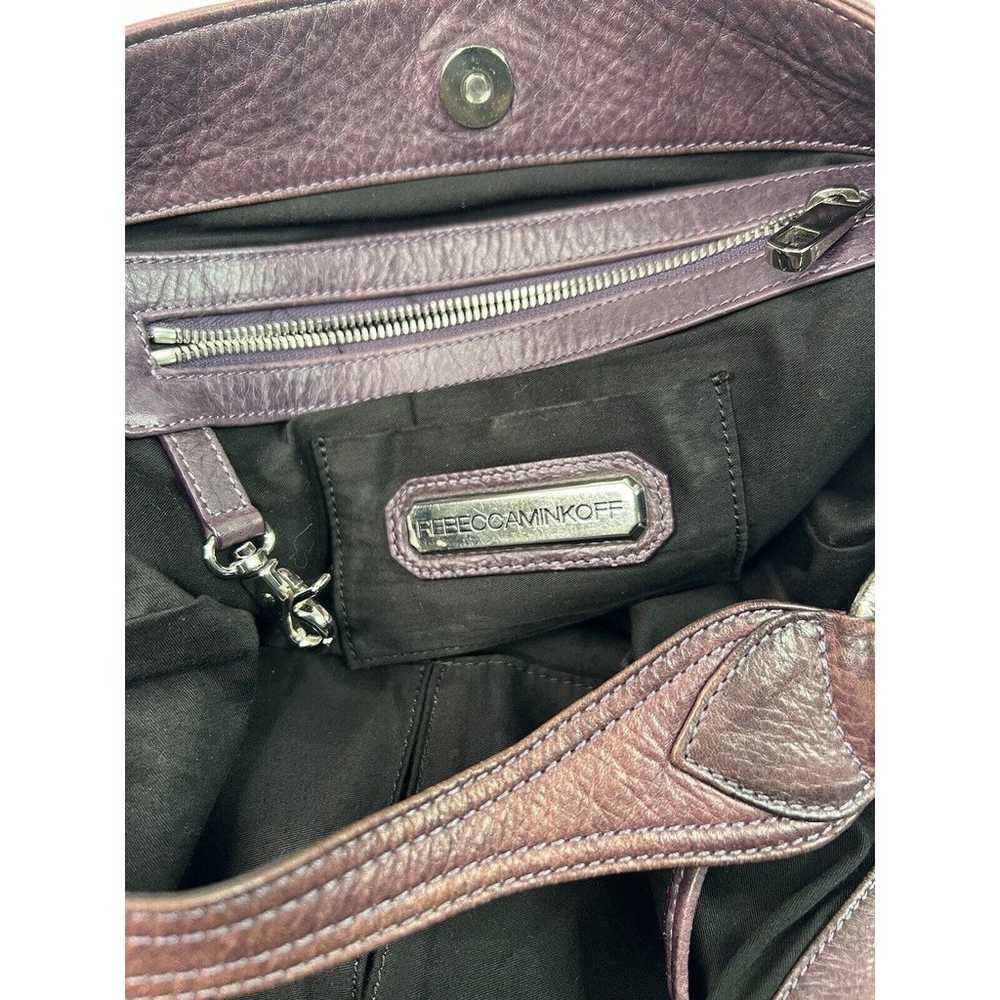 Rebecca Minkoff Nikki Hobo Bag Purple Leather Mag… - image 12
