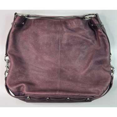 Rebecca Minkoff Nikki Hobo Bag Purple Leather Mag… - image 1