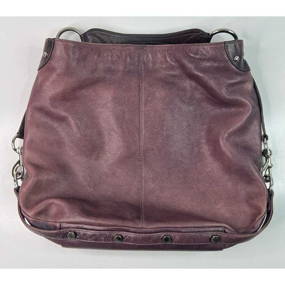 Rebecca Minkoff Nikki Hobo Bag Purple Leather Mag… - image 2