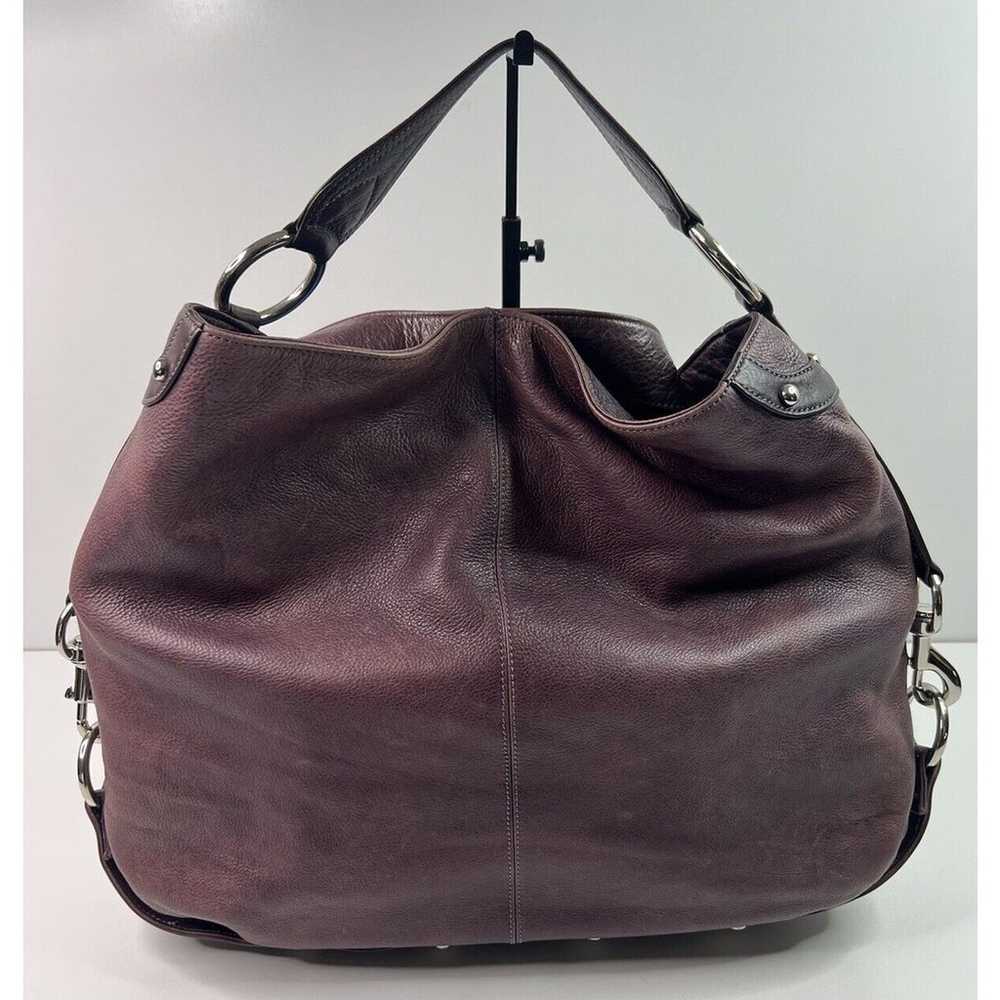 Rebecca Minkoff Nikki Hobo Bag Purple Leather Mag… - image 4