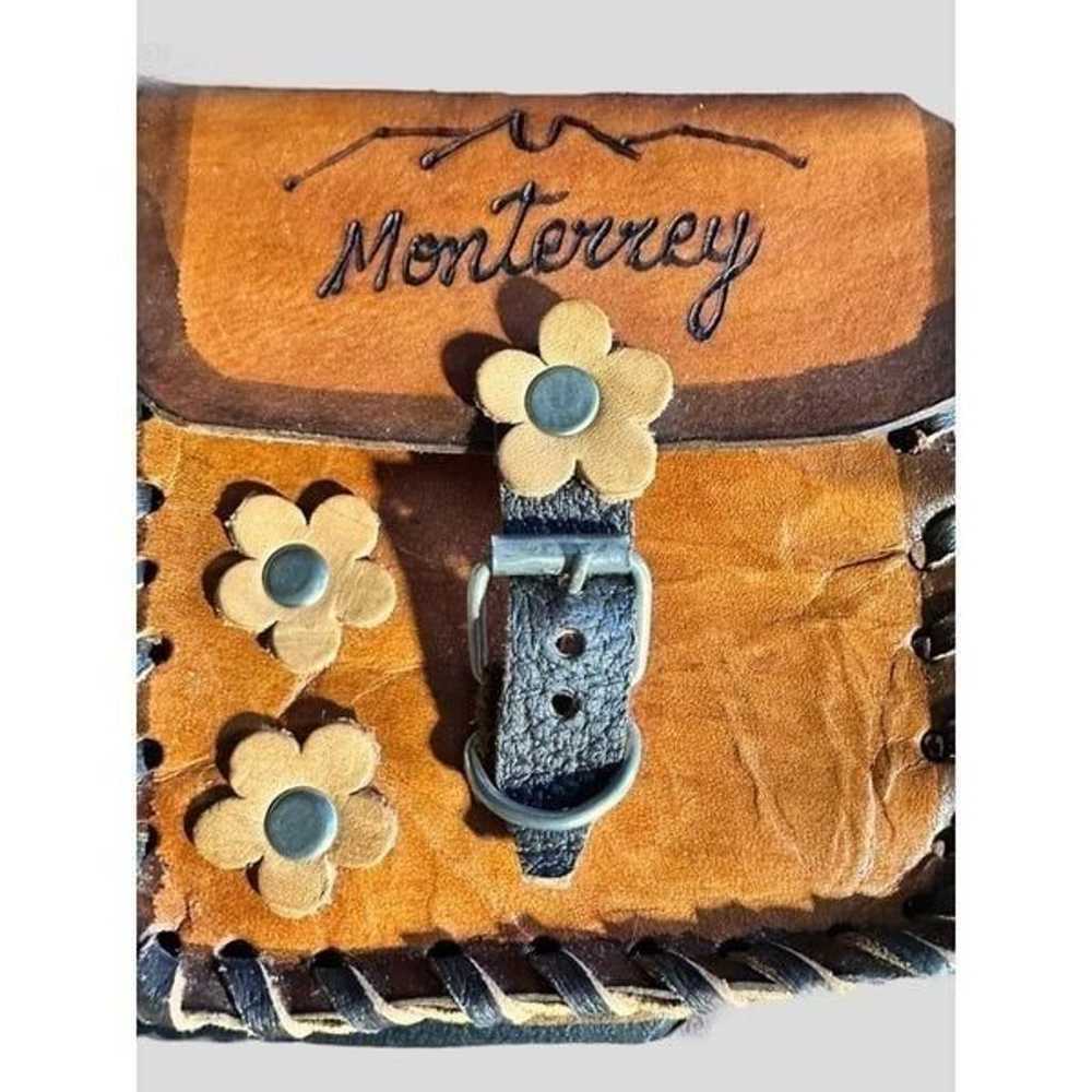 vintage Monterrey, New Mexico dark brown purse, c… - image 3