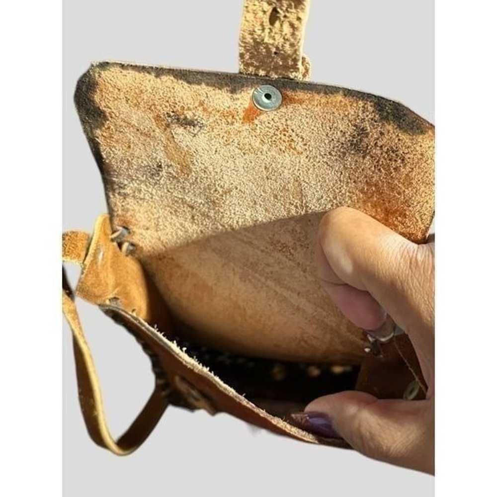 vintage Monterrey, New Mexico dark brown purse, c… - image 4