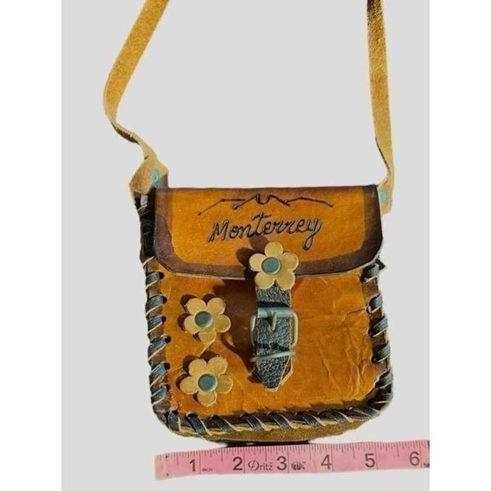 vintage Monterrey, New Mexico dark brown purse, c… - image 6